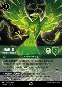 Diablo - Devoted Herald 211/204 – Ursula's Return, Lorcana card (English)
