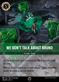 We Don’t Talk About Bruno 213/204 – Ursula's Return, Lorcana card (English)
