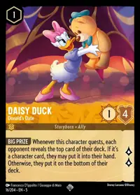 Daisy Duck - Donald's Date 016 – Shimmering Skies, Lorcana card (English)