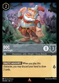 Doc - Bold Knight 193 – Shimmering Skies, Lorcana card (English)