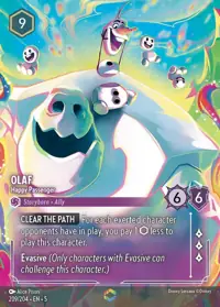 Olaf - Happy Passenger 209/204 – Shimmering Skies, Lorcana card (English)