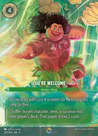 You're Welcome 213/204 – Shimmering Skies, Lorcana card (English)