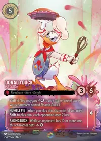 Donald Duck - Pie Slinger 214/204 – Shimmering Skies, Lorcana card (English)