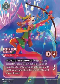 Robin Hood - Sharpshooter 215/204 – Shimmering Skies, Lorcana card (English)
