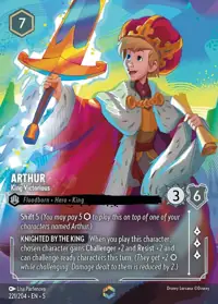 Arthur - King Victorious 221/204 – Shimmering Skies, Lorcana card (English)