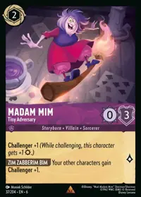 Madam Mim - Tiny Adversary 037 – Azurite Sea, Lorcana card (English)
