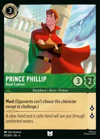 Prince Phillip - Royal Explorer 083 – Azurite Sea, Lorcana card (English)