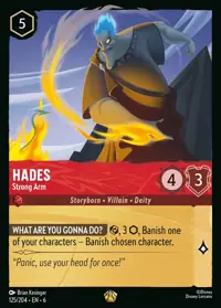 Hades - Strong Arm 125 – Azurite Sea, Lorcana card (English)