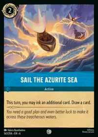 Sail the Azurite Sea 163 – Azurite Sea, Lorcana card (English)
