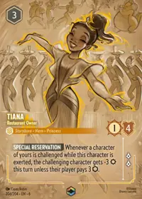 Tiana - Restaurant Owner 206/204 – Azurite Sea, Lorcana card (English)