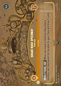 Sugar Rush Speedway - Finish Line 207/204 – Azurite Sea, Lorcana card (English)