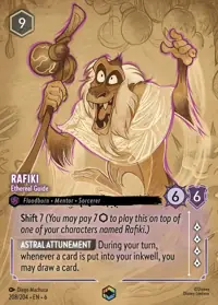 Rafiki - Ethereal Guide 208/204 – Azurite Sea, Lorcana card (English)