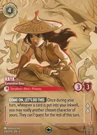 Raya - Kumandran Rider 214/204 – Azurite Sea, Lorcana card (English)