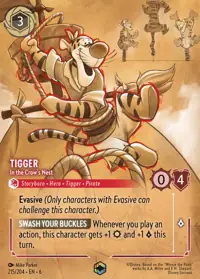 Tigger - In the Crow's Nest 215/204 – Azurite Sea, Lorcana card (English)