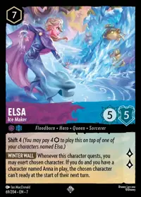 Elsa - Ice Maker 069 – Archazia’s Island, Lorcana card (English)