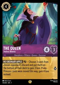 The Queen - Jealous Beauty 074 – Archazia’s Island, Lorcana card (English)