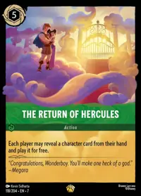 The Return of Hercules 118 – Archazia’s Island, Lorcana card (English)