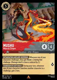 Mushu - Majestic Dragon 137 – Archazia’s Island, Lorcana card (English)