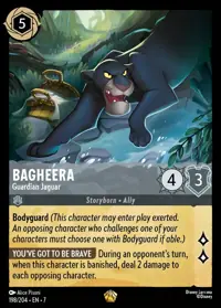 Bagheera - Guardian Jaguar 198 – Archazia’s Island, Lorcana card (English)