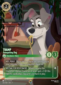 Tramp - Enterprising Dog 212/204 – Archazia’s Island, Lorcana card (English)