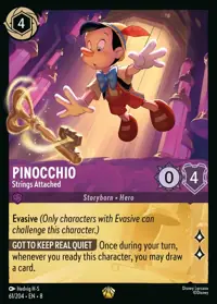 Pinocchio - Strings Attached 061 – Reign of Jafar, Lorcana card (English)