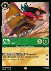 Raya - Infiltration Expert 100 – Reign of Jafar, Lorcana card (English)