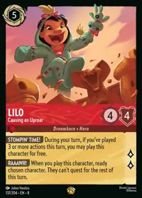 Lilo - Causing an Uproar 137 – Reign of Jafar, Lorcana card (English)