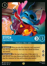 Stitch - Experiment 626 166 – Reign of Jafar, Lorcana card (English)