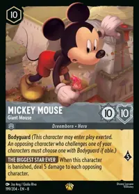 Mickey Mouse - Giant Mouse 199 – Reign of Jafar, Lorcana card (English)