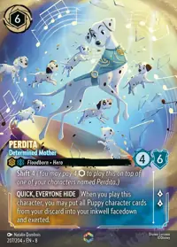 Perdita - Determined Mother 207/204 – Reign of Jafar, Lorcana card (English)