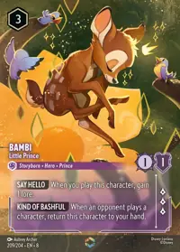 Bambi - Little Prince 209/204 – Reign of Jafar, Lorcana card (English)
