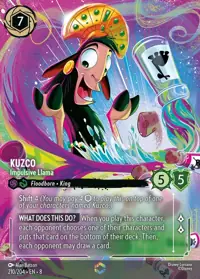 Kuzco - Impulsive Llama 210/204 – Reign of Jafar, Lorcana card (English)