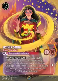 Mother Gothel - Knows What's Best 211/204 – Reign of Jafar, Lorcana card (English)