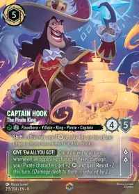 Captain Hook - The Pirate King 215/204 – Reign of Jafar, Lorcana card (English)