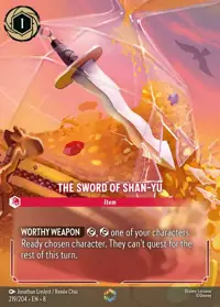 The Sword of Shan-Yu 219/204 – Reign of Jafar, Lorcana card (English)