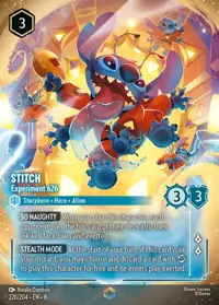 Stitch - Experiment 626 220/204 – Reign of Jafar, Lorcana card (English)