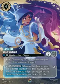Jasmine - Steady Strategist 221/204 – Reign of Jafar, Lorcana card (English)