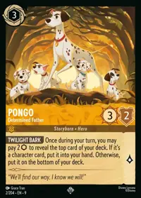Pongo - Determined Father 002 – Fabled, Lorcana card (English)