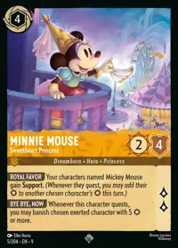 Minnie Mouse - Sweetheart Princess 005 – Fabled, Lorcana card (English)