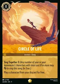 Circle of Life 026 – Fabled, Lorcana card (English)