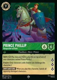 Prince Phillip - Vanquisher of Foes 073 – Fabled, Lorcana card (English)