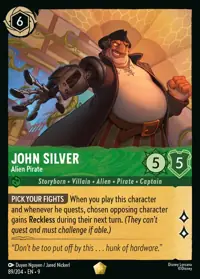John Silver - Alien Pirate 089 – Fabled, Lorcana card (English)