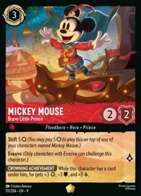 Mickey Mouse - Brave Little Prince 111 – Fabled, Lorcana card (English)