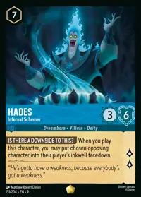 Hades - Infernal Schemer 151 – Fabled, Lorcana card (English)