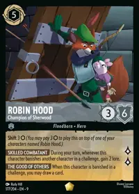 Robin Hood - Champion of Sherwood 177 – Fabled, Lorcana card (English)