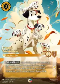 Pongo - Determined Father 223/204 – Fabled, Lorcana card (English)