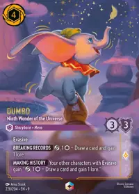 Dumbo - Ninth Wonder of the Universe 228/204 – Fabled, Lorcana card (English)