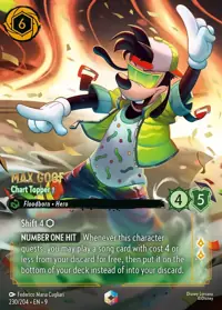 Max Goof - Chart Topper 230/204 – Fabled, Lorcana card (English)