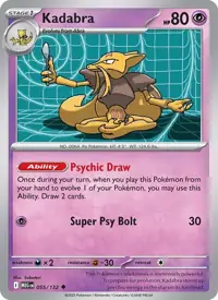 Kadabra 055/132 – Mega Evolution (MEG), Pokémon card (English)