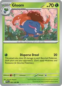 Gloom 002/094 – Phantasmal Flames (PFL), Pokémon card (English)